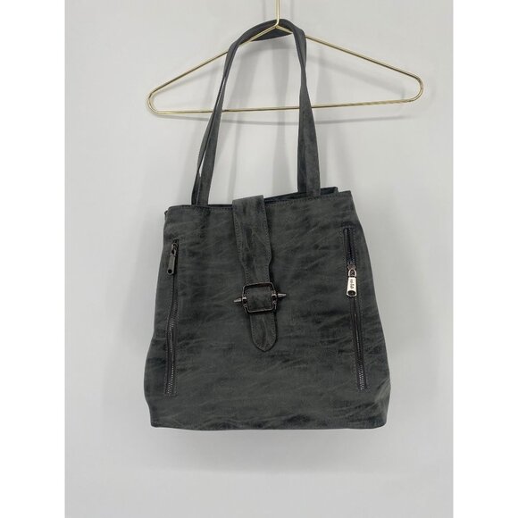 Co-lab Handbag SLOUCHY BOHO Gray Tote Bag FULL ZIP - Picture 1 of 5